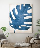 Blue Palm II Canvas